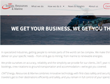 Tablet Screenshot of cwt-energy-resources-marine.com